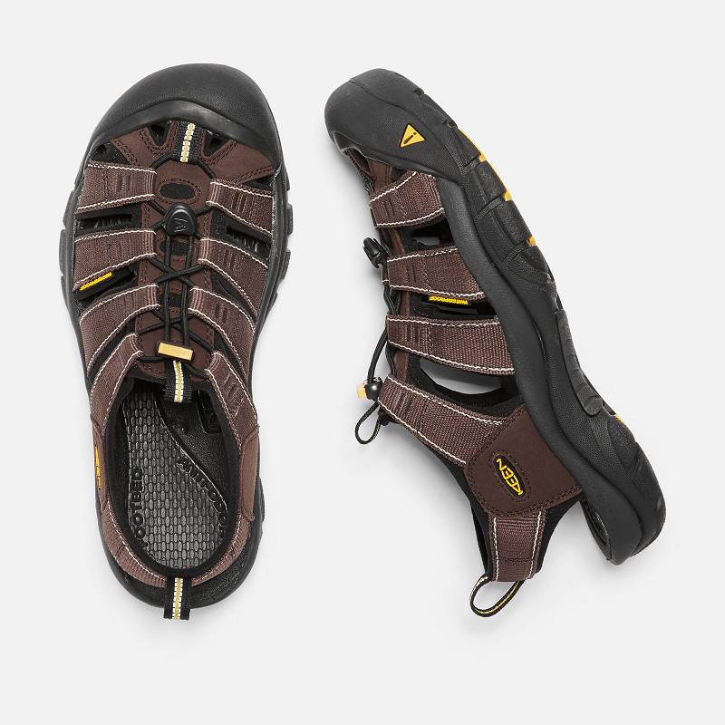 Keen Newport H2 Trekkingsandalen Herren DE-97563 Bison/Wet Sand - Keen Herrenschuhe Kaffee